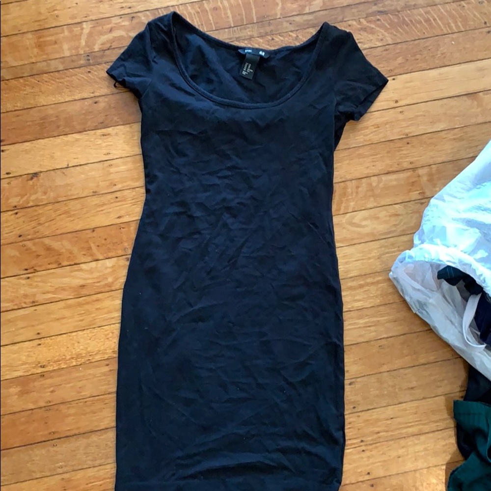 Black mini dress